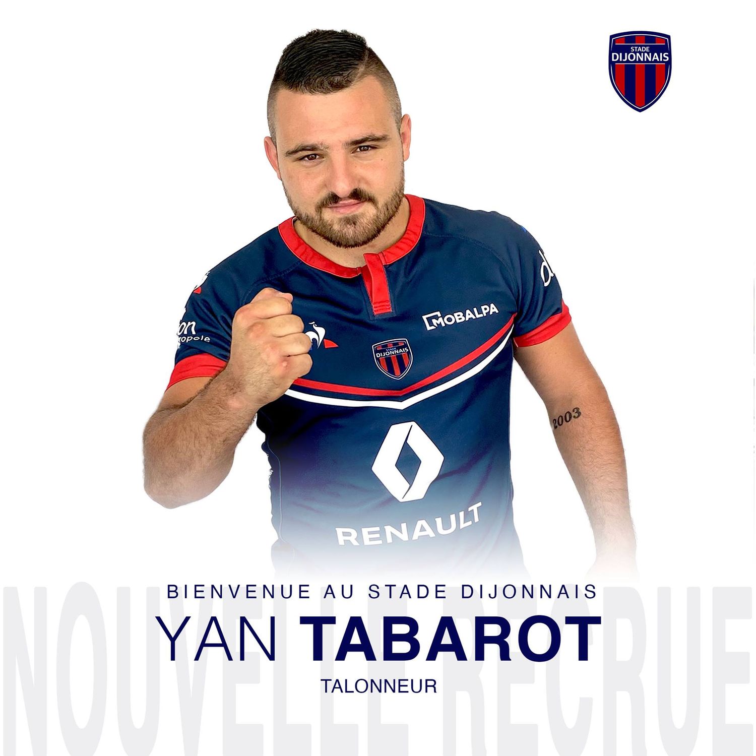 Yan Tabarot arrive en renfort au Stade Dijonnais 